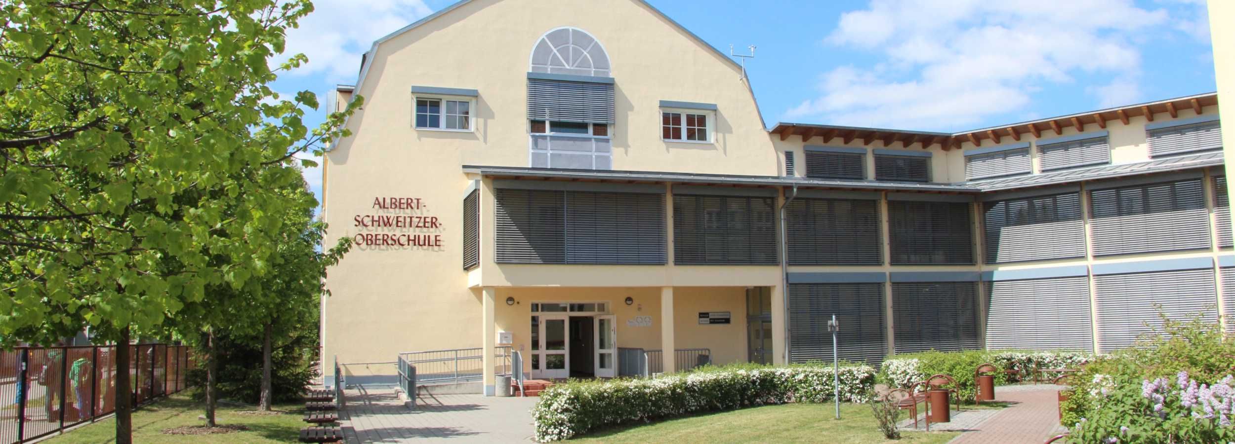 Blick auf die Albert-Schweizer-Oberschule